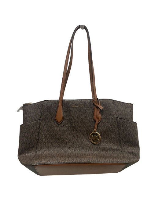Vist Large View of Product Image Which is Used Michael Michael Kors Large Leather Handbag