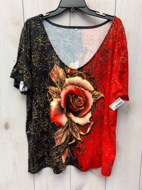Vist Large View of Product Image Which is Used Unbranded Short Sleeve Top 5X-26