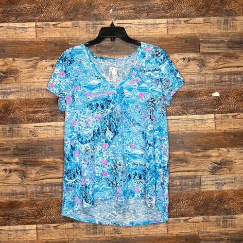 Vist Large View of Product Image Which is Used Lilly Pulitzer Short Sleeve Top L-12/14
