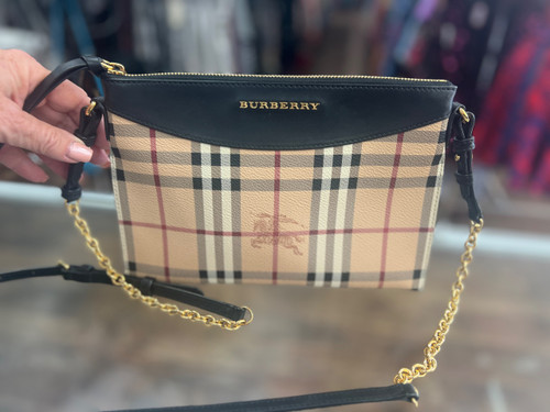 Vist Large View of Product Image Which is Used Burberry Large Leather Handbag