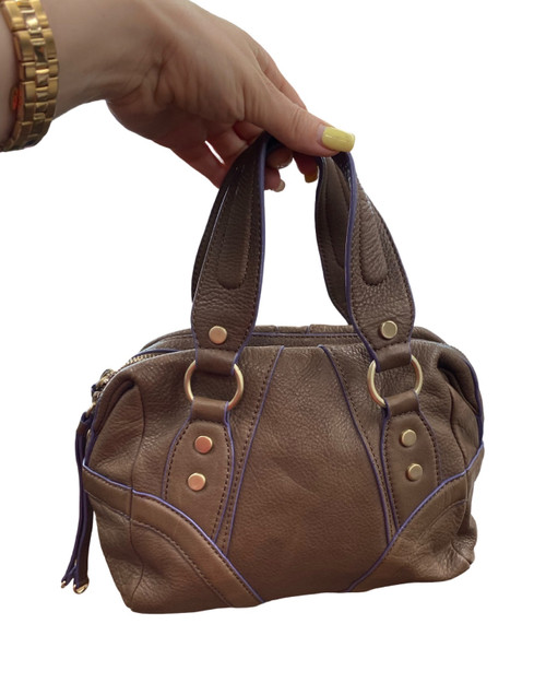 Vist Large View of Product Image Which is Used BCBG Maz Azria Small Leather Handbag