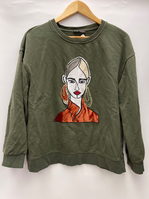 Vist Large View of Product Image Which is Used Zara Sweatshirt M-8/10