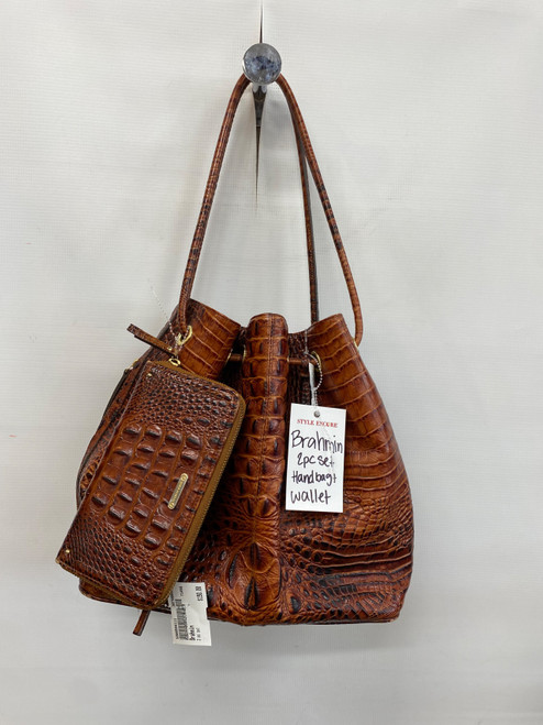 Vist Large View of Product Image Which is Used Brahmin Large Leather Handbag