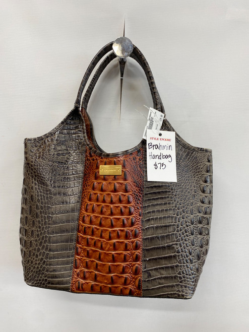 Vist Large View of Product Image Which is Used Brahmin Large Leather Handbag