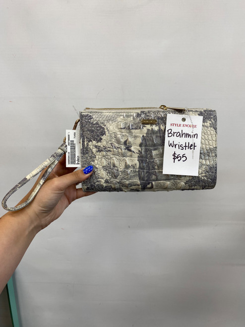 Vist Large View of Product Image Which is Used Brahmin Leather Wristlet