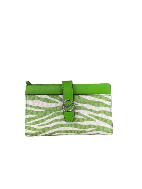 Vist Large View of Product Image Which is Used Michael Michael Kors Leather Wristlet