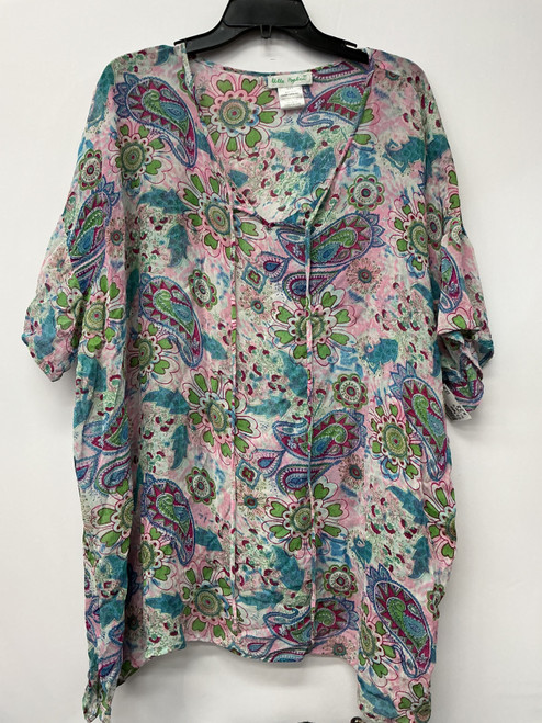 Vist Large View of Product Image Which is Used Ulla Popken Short Sleeve Top 2X-20