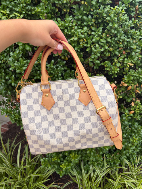 Vist Large View of Product Image Which is Used Louis Vuitton speedy 25 Leather Handbag
