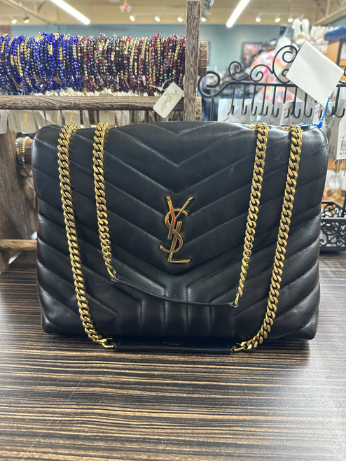 Vist Large View of Product Image Which is Used Yves Saint-Laurent Large Leather Handbag