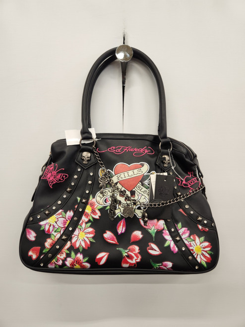 Vist Large View of Product Image Which is Used Ed Hardy Large Handbag