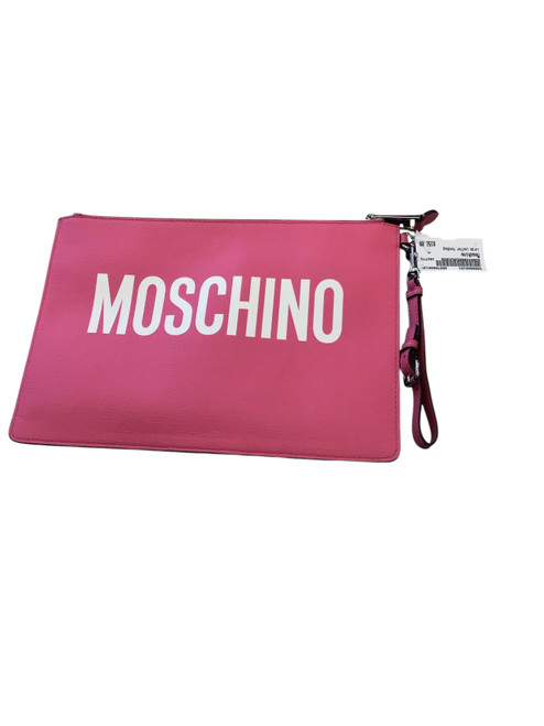 Vist Large View of Product Image Which is Used Moschino Large Leather Handbag