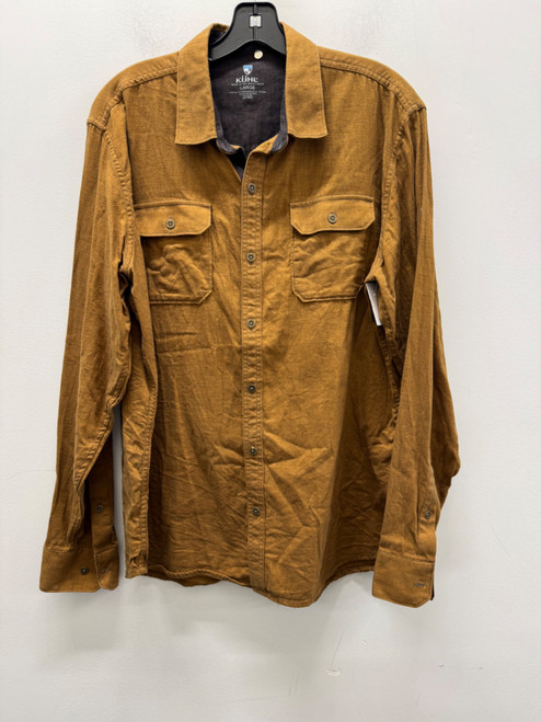 Vist Large View of Product Image Which is Used Brown Mens Long Sleeve Top L/16-16.5