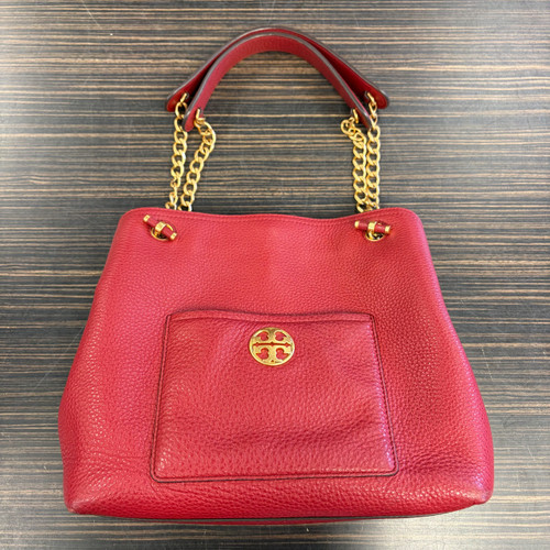 Vist Large View of Product Image Which is Used Tory Burch Large Leather Handbag