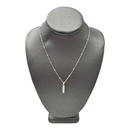 Vist Large View of Product Image Which is Used Tous silver and pearl Necklace