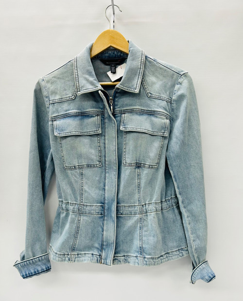 Vist Large View of Product Image Which is Used White House Black Market Denim Jacket S-4/6