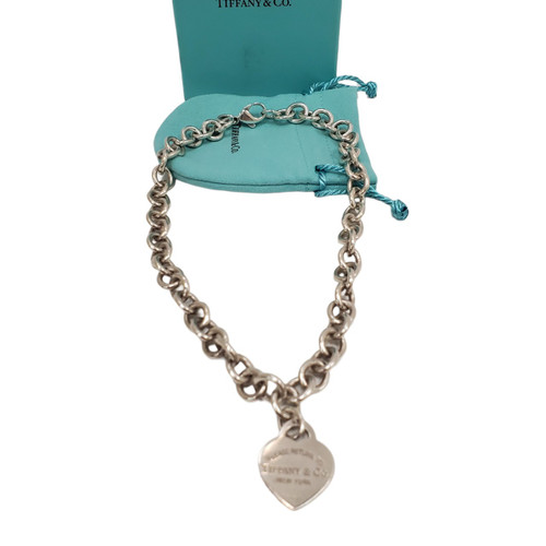 Vist Large View of Product Image Which is Used Tiffany & Co. Heart Tag Chain Link Necklace