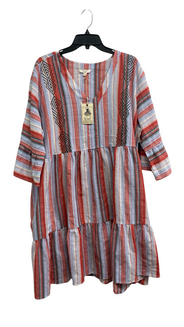 Vist Large View of Product Image Which is Used Easel Short Dress F 1X-18