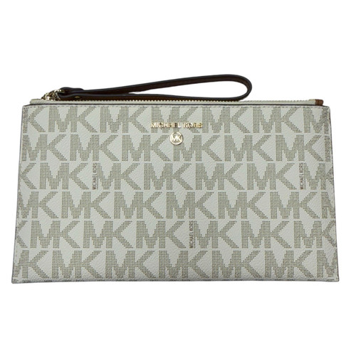 Vist Large View of Product Image Which is Used Michael Michael Kors Leather Wristlet