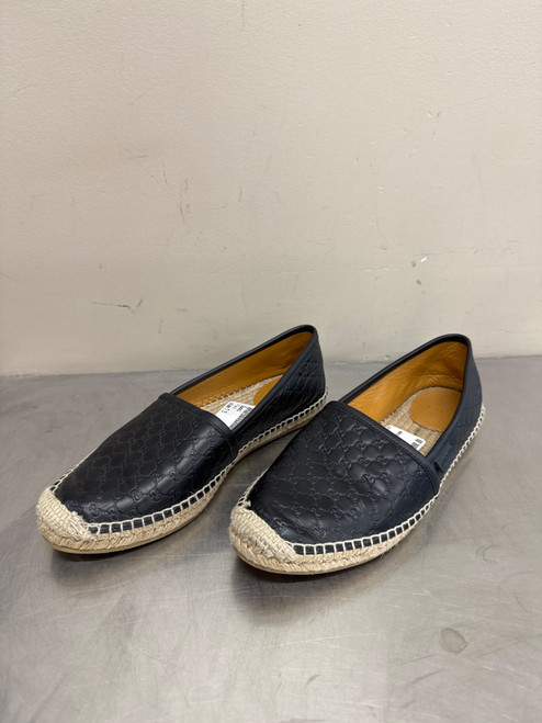Vist Large View of Product Image Which is Used Black Gucci Flats 7.5