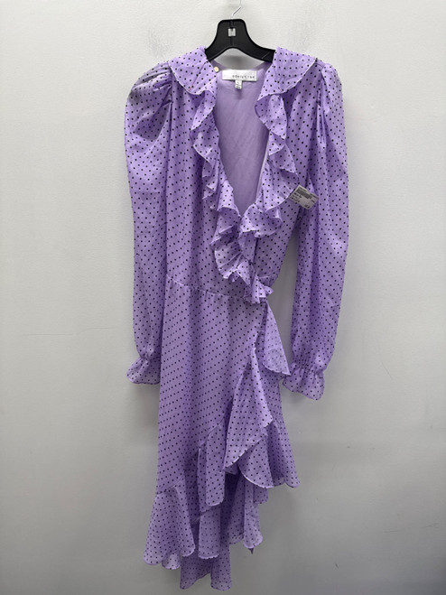 Vist Large View of Product Image Which is Used Purple Polka Dots Adelyn Rae Long Dress B L-12/14