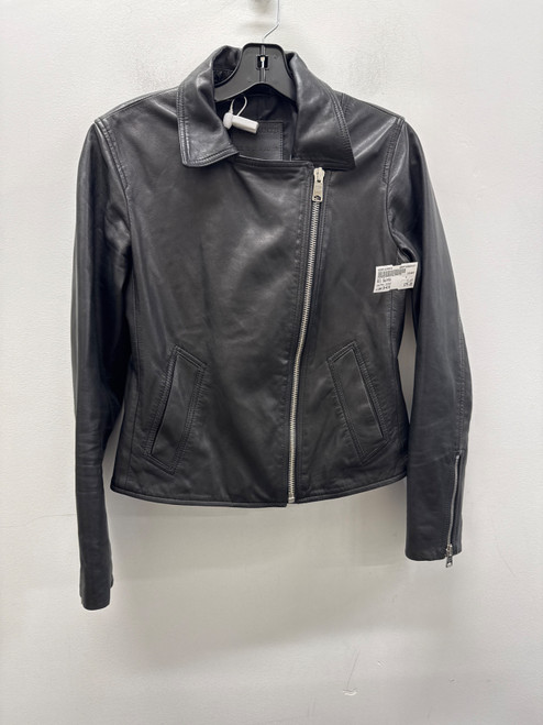 Vist Large View of Product Image Which is Used Black All Saints Leather Jacket S-4/6