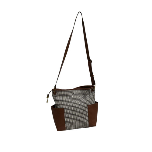Vist Large View of Product Image Which is Used Fossil Large Leather Handbag