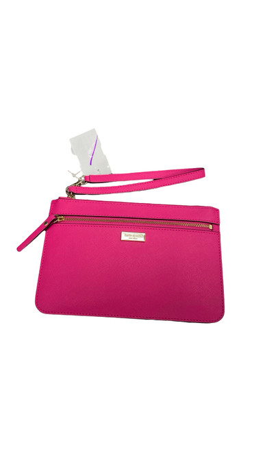 Vist Large View of Product Image Which is Used Kate Spade New York Leather Wristlet