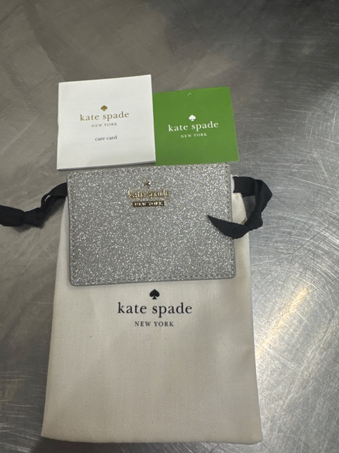 Vist Large View of Product Image Which is Used Silver Kate Spade New York Leather Wallet