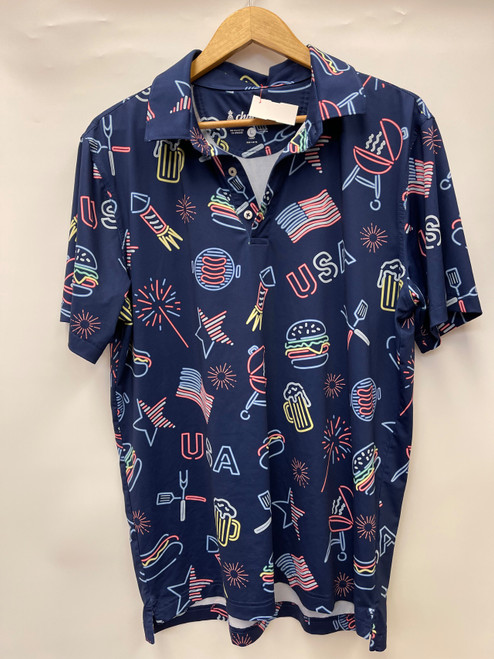 Vist Large View of Product Image Which is Used Chubbies Mens Short Sleeve Top L/16-16.5