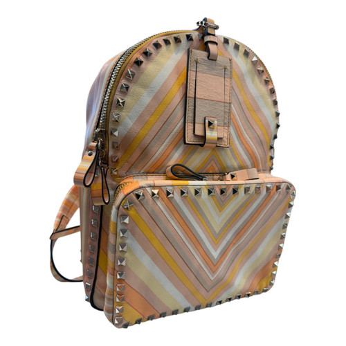 Vist Large View of Product Image Which is Valentino Large Leather Handbag Backpack 