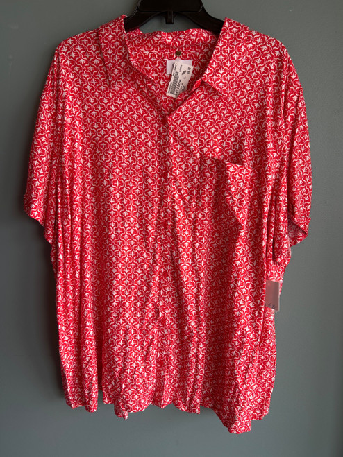 Vist Large View of Product Image Which is Used Croft & Barrow Short Sleeve Top 3X-22