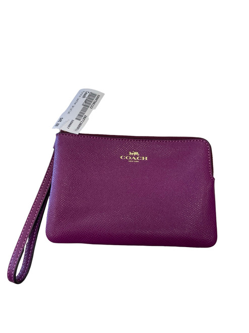 Vist Large View of Product Image Which is Used Coach Leather Wristlet