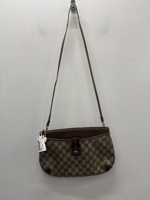 Vist Large View of Product Image Which is Used Brown Gucci Large Handbag