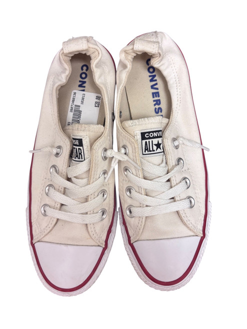 Vist Large View of Product Image Which is White, low top, red line