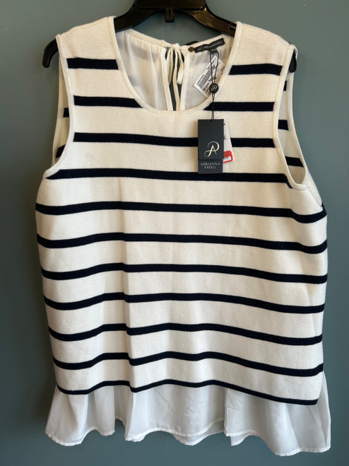 Vist Large View of Product Image Which is Used Adrianna Papell Sleeveless Top 1X-18