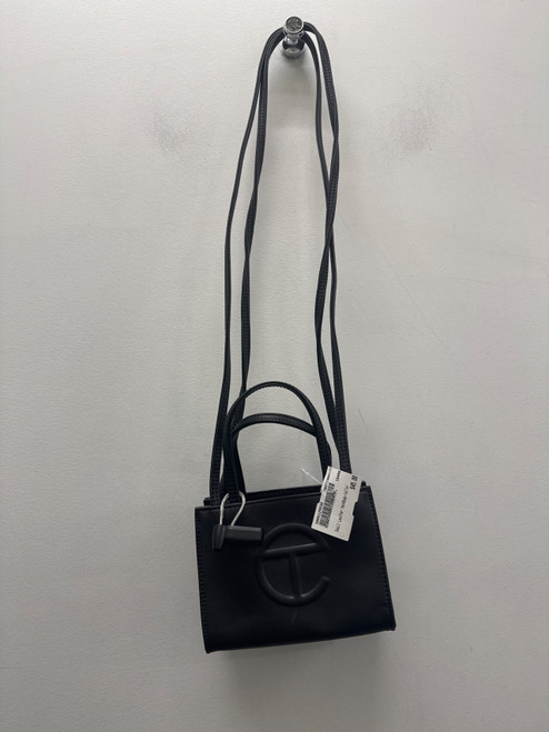 Vist Large View of Product Image Which is Used Black Telfar Small Leather Handbag