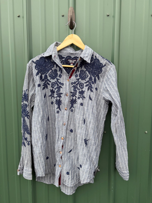 Vist Large View of Product Image Which is Used Johnny Was Long Sleeve Top M-8/10
