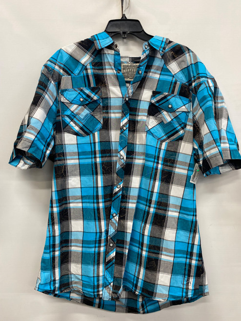Vist Large View of Product Image Which is Used BKE Mens Short Sleeve Top 2X/18-18.5