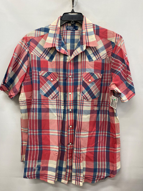 Vist Large View of Product Image Which is Used Polo Ralph Lauren Mens Short Sleeve Top 2X/18-18.5
