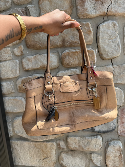 Vist Large View of Product Image Which is Used Coach Leather Handbag
