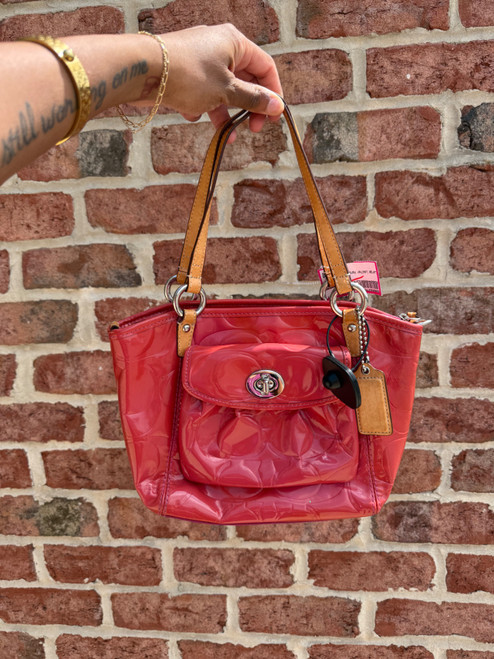 Vist Large View of Product Image Which is Used Coach Small Leather Handbag