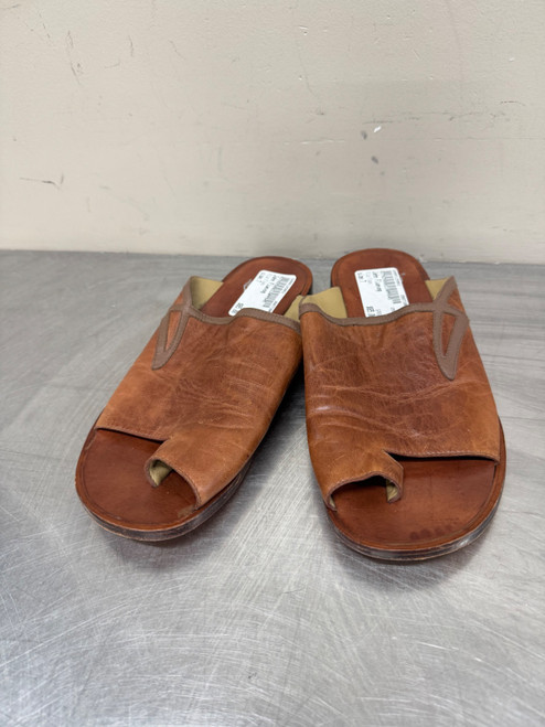 Vist Large View of Product Image Which is Used  Brown John Fluevog Flip Flops 7