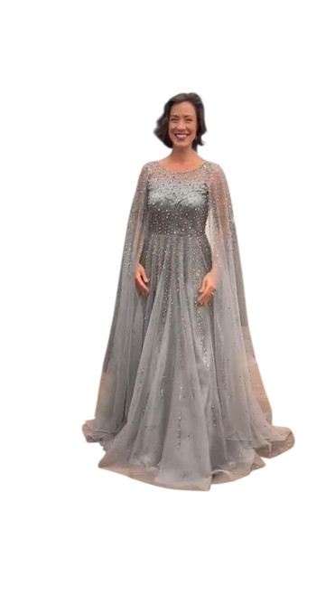 Vist Large View of Product Image Which is Used Crystal Embellised Ball Gown Sz: S/6