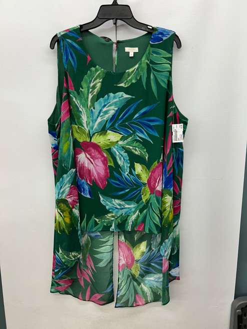 Vist Large View of Product Image Which is Used Laura Sleeveless Top 2X-20