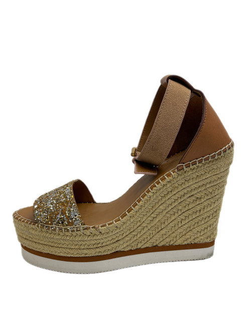 Vist Large View of Product Image Which is Used See By Chloe Wedge Sandals 9
