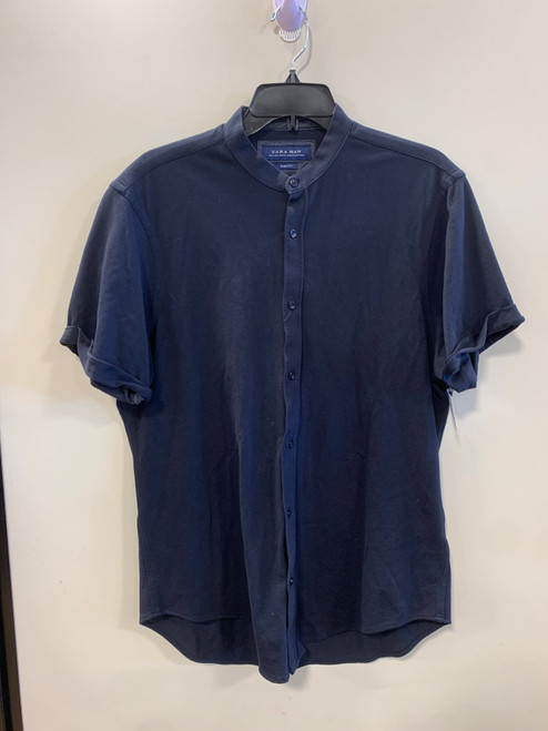 Vist Large View of Product Image Which is Used Zara Mens Short Sleeve Top L/16-16.5