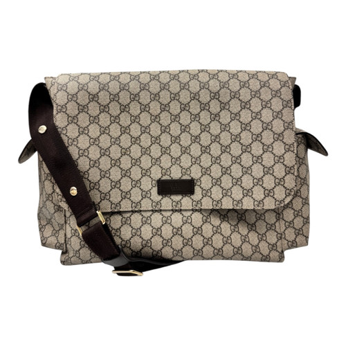 Vist Large View of Product Image Which is Used Gucci GG supreme Canvas Diaper Bag 