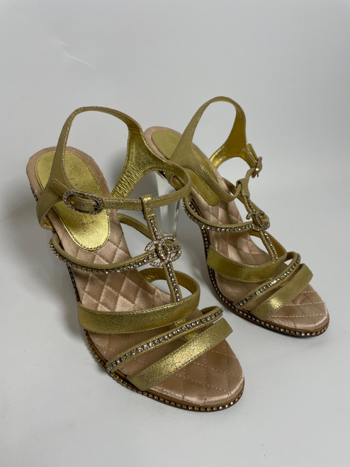 Vist Large View of Product Image Which is Used Chanel High Heels 6.5/37