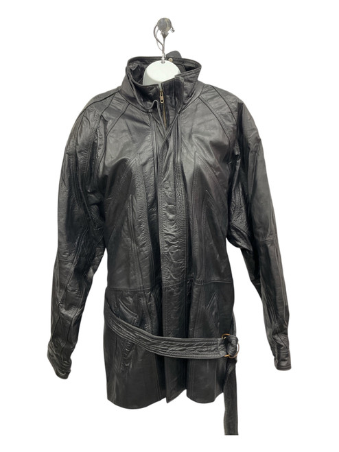 Vist Large View of Product Image Which is Used Unbranded Leather Jacket XL-16