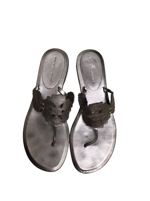 Vist Large View of Product Image Which is Dark silver, floral strap